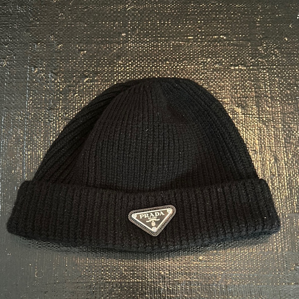 Prada logo Knit Fisherman hat/beanie